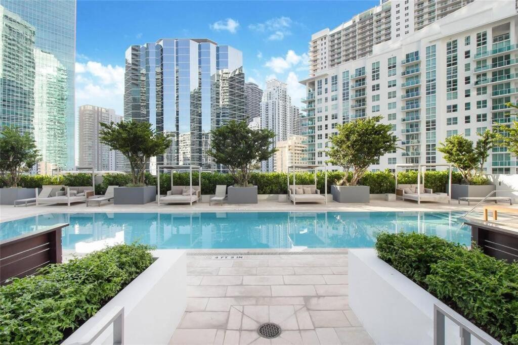 Lovely Upscale Condo Gorgeous View 2Bd 2Bath In Brickell Miami Eksteriør bilde