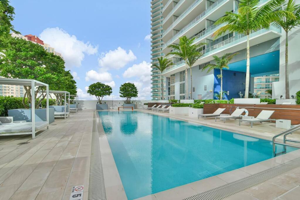 Lovely Upscale Condo Gorgeous View 2Bd 2Bath In Brickell Miami Eksteriør bilde