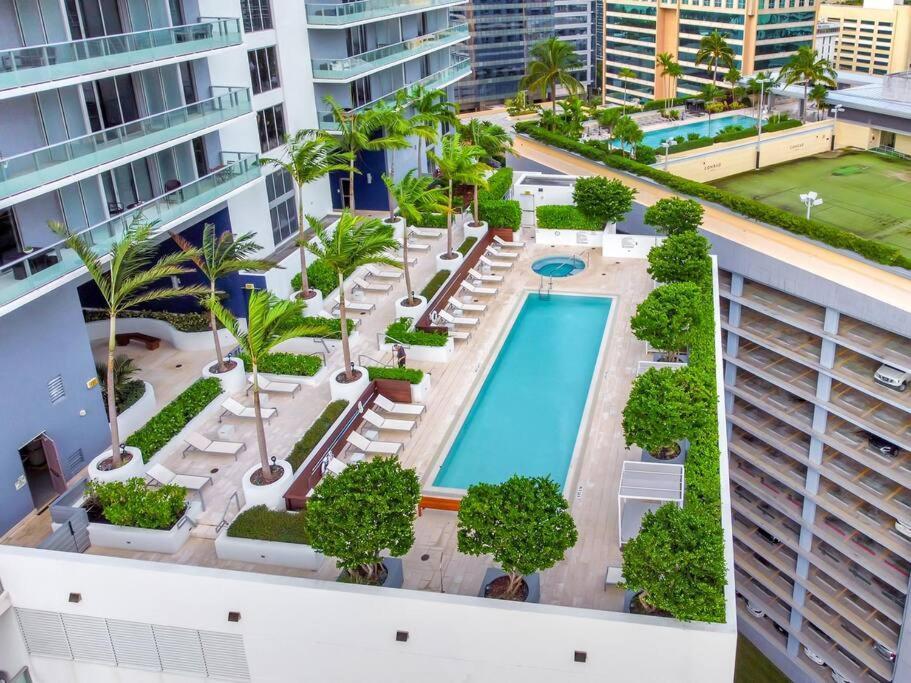 Lovely Upscale Condo Gorgeous View 2Bd 2Bath In Brickell Miami Eksteriør bilde